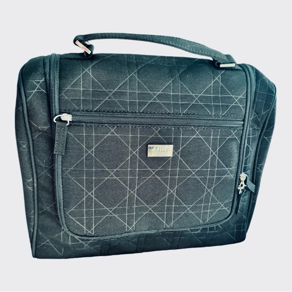 Christian Dior Black Quilted Cannage Large Toiletry Bag - Picture 10 of 12